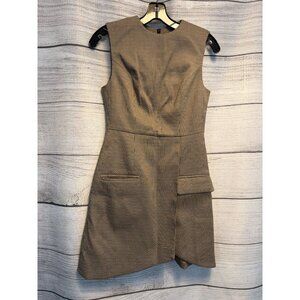 NWT Commense Houndstooth Sleeveless Dress With Pockets Size XS